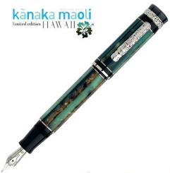 Delta Indigenous People KANAKA MAOLI 1K Silver Fountain Pen - Penna Stilografica